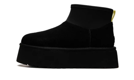 Женские ботинки Ugg Classic Mini Dipper, черно-желтые