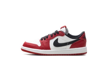 Детские кроссовки Jordan AJ 1 Low PS Chicago, красно-белые