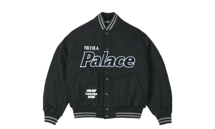 Куртка palace fukuoka varsity, черная