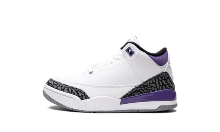 Детские кроссовки Jordan 3 Dark Iris, фиолетовые