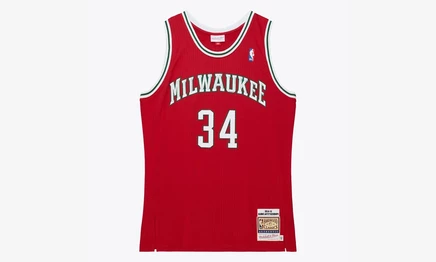 Мужская майка Mitchell & Ness Bucks Giannis 2014, красная