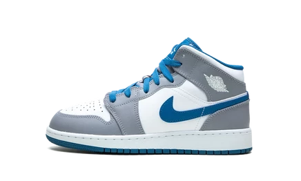 Детские кроссовки Jordan Air Jordan 1 Mid «Cement/True Blue»