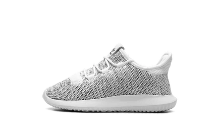 Детские кроссовки Adidas Tubular Shadow Knit PS, бело-черные