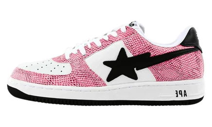 Мужские кроссовки Bape Sta FS-001 Low, розовые