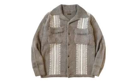 Унисекс рубашка KAPITAL Mohair, кофейно-бежевая