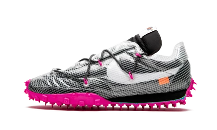 Женские кроссовки Off-White x Nike Waffle Racer SP, черные
