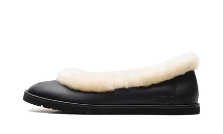 Женские кожаные балетки Ugg Zora, черные