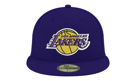 Унисекс кепка New Era 59FIFTY Lakers базовая, фиолетовая