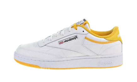 Кроссовки Reebok Club C 85, белые/золотистые/черные