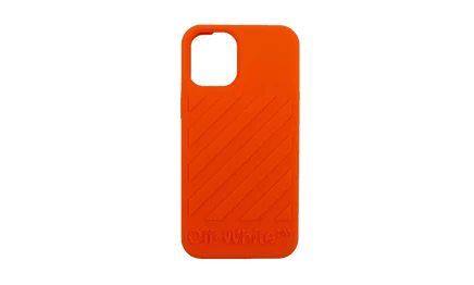 Чехол для iPhone 12 Mini Off-White Diag, оранжевый