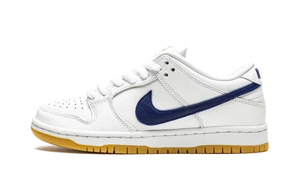Кеды nike sb dunk low pro iso orange label, бело-синие