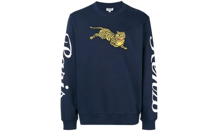 Свитшот Kenzo Jumping Tiger, темно-синий