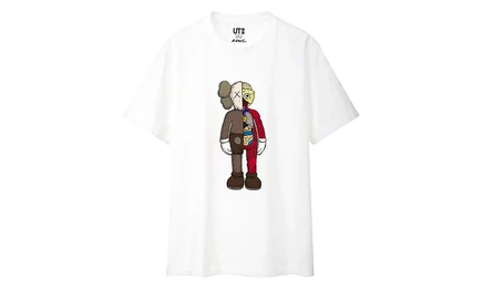 Унисекс футболка KAWS Uniqlo Flayed, белая