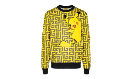 Свитшот Balmain All Over Pokemon YH3JQ040GB41