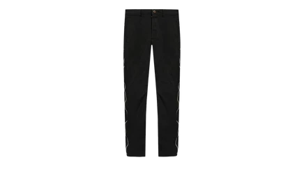 Брюки Comme des Garçons с боковой молнией, черные