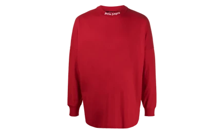 Мужской лонгслив Palm Angels Classic Logo, красно-белый