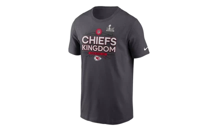 Детская футболка Nike Chiefs Super Bowl LIX, антрацитовая