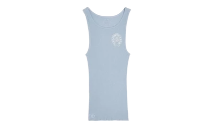 Майка Chrome Hearts Rib Tank CHRM0775, голубая