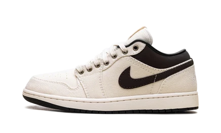 Кеды Jordan Air Jordan 1 Low Premium, слоновая кость/коричневые