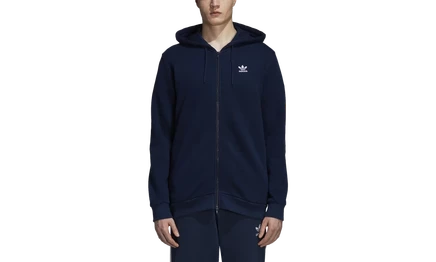 Толстовка Adidas Originals Trefoil на молнии, темно-синяя
