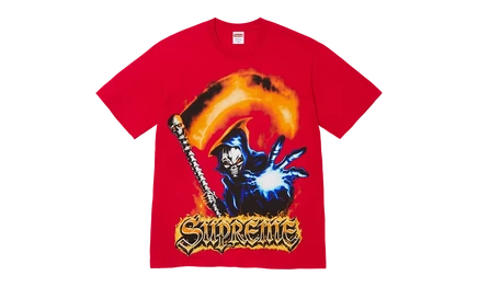 Унисекс футболка Supreme Grim Reaper, красная