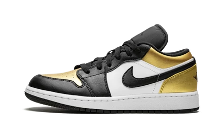 Мальчиковые кеды Air Jordan 1 Low GS, с золотым носком