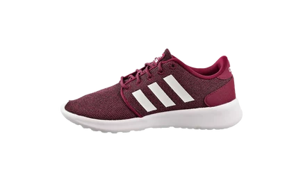 Женские кроссовки Adidas Cloudfoam QT Racer, серо-белые