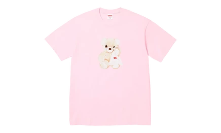 Унисекс футболка Supreme Bear SS25, светло-розовая
