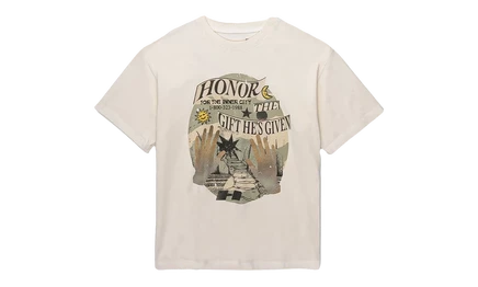 Мужская футболка Honor The Gift He's Given, белая