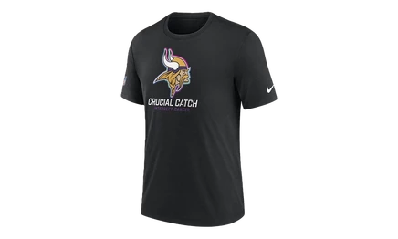 Мужская футболка Nike NFL Vikings Crucial Catch, черная
