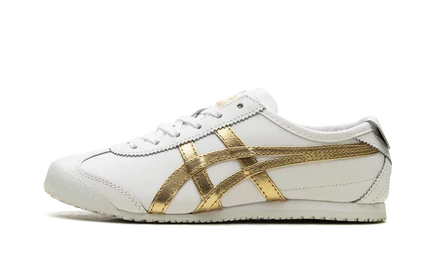 Кеды Onitsuka Tiger Mexico 66, бело-золотые