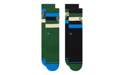 Носки Stance ST, набор из 2 пар, Milwaukee Bucks