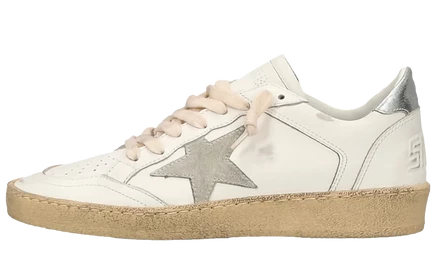 Женские кроссовки Golden Goose Ball Star, бело-серые
