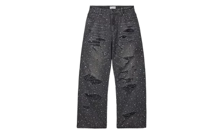 Мужские джинсы Vale Crystal Rain VAL338, черные