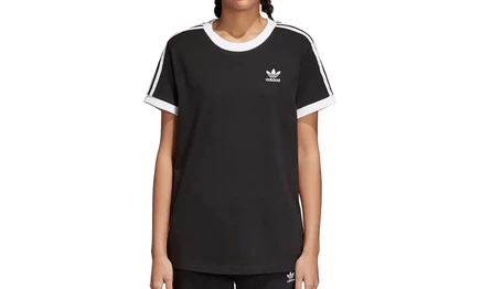 Футболка Adidas Trefoil Three Stripes, черно-белая