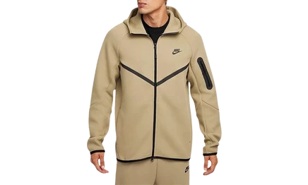Мужское худи Nike Windrunner Tech на молнии, оливково-черное