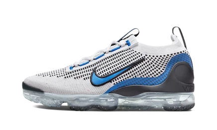 Кроссовки Nike Air VaporMax 2021 Flyknit, бело-черно-голубые