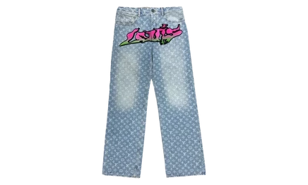 Мужские джинсы Louis Vuitton Virgil Baggy 1A9T0N, индиго