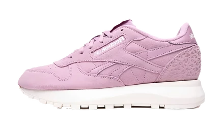 Женские кеды Reebok Classic Leather SP, сиренево-леопард