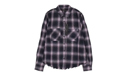 Рубашка Amiri AMR-XTPS-0225, черно-лавандовая
