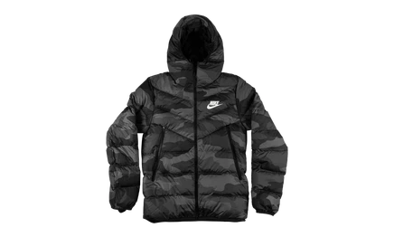 Куртка Nike Windrunner пуховая с капюшоном, с принтом