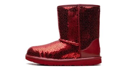 Ботинки UGG Classic II Gel Hearts GS, красные