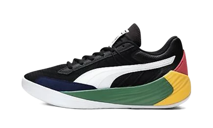 Кроссовки Puma Fusinitro Black Fives, черно-зеленые
