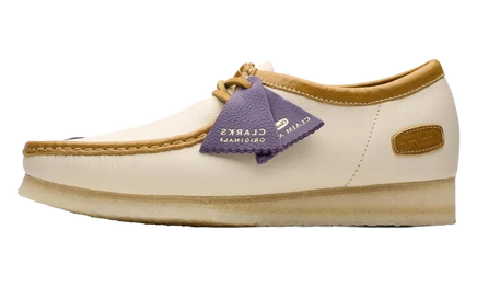 Мужские ботинки Clarks Wallabee, молочные