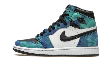 Женские кеды Air Jordan 1 High CD0461 100 «тай-дай»