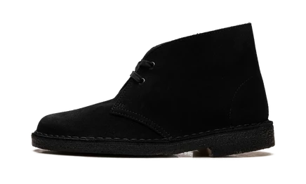 Женские ботинки Clarks Desert Boot, черные замшевые