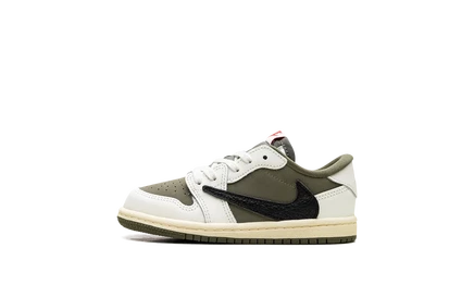 Кроссовки Jordan 1 Retro Low OG SP «Travis Scott», оливковые