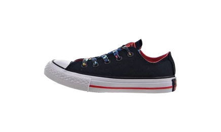 Детские кеды Converse Chuck Taylor All Star Ox, черно-красно-белые