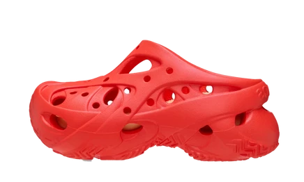 Женские сабо Crocs Caged Clog, коралловые