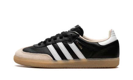 Кеды Adidas Samba OG, черный/кремовый/коричневый